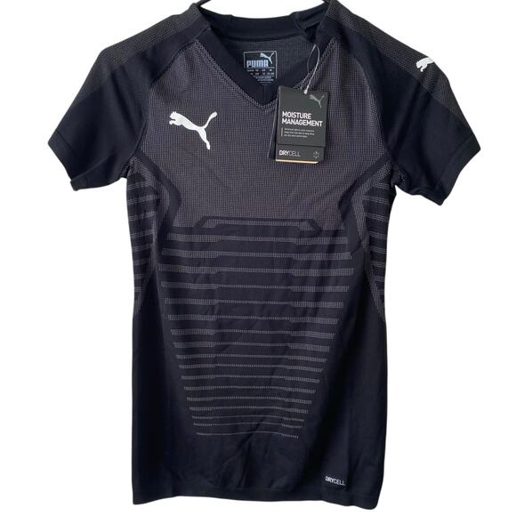 NEW PUMA Junior's Final EvoKNIT Jersey Black Size XL Soccer Sports - Picture 1 of 5